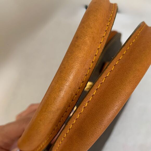 Pierre Balmain Vintage Dome Satchel Brown Paisley Printed Leather Handbag - Picture 7 of 14